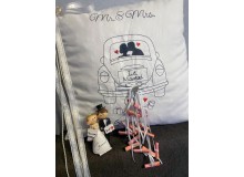 Stickdatei - Hochzeitsauto Just Married Doodle Auto